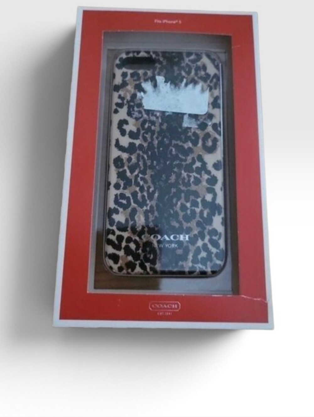 Vintage Coach Cheetah Print iPhone 5 Phone Case NWT NIB